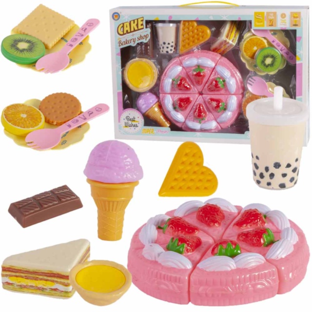 Cutia de Dulciuri cu Prăjitură, Sandviș și Înghețate