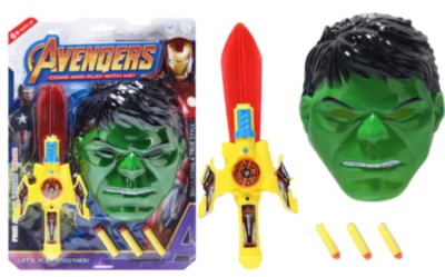 Set Hulk, Mască și Sabia cu Efecte de Sunete și Lumini | image