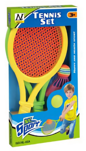 Set 2 Rachete Badminton, 1 minge, 1 fluturaș
