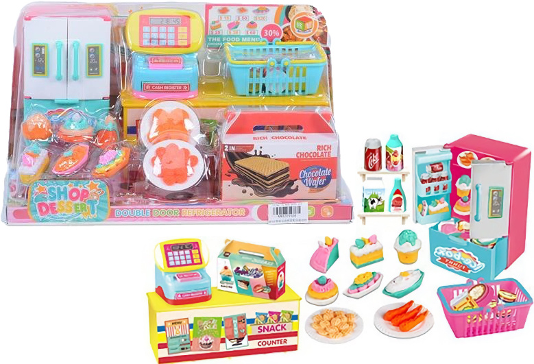 Mini Cofetăria Dulcinella cu Casă de Marcat, Frigider și Prăjituri