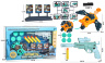Set Pistol cu Cartușe și Lansator de Discuri cu Țintă