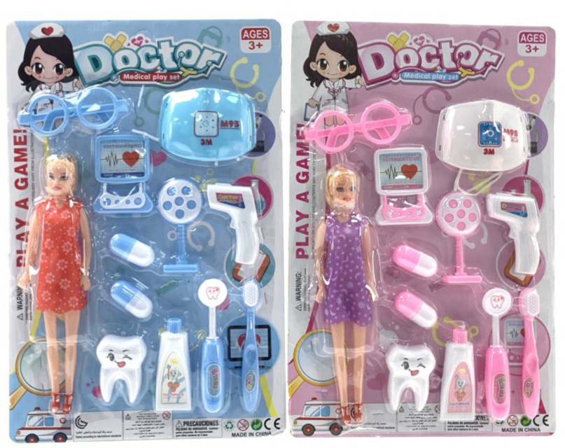 Trusa Doctorului cu Păpușică și 11 Obiecte