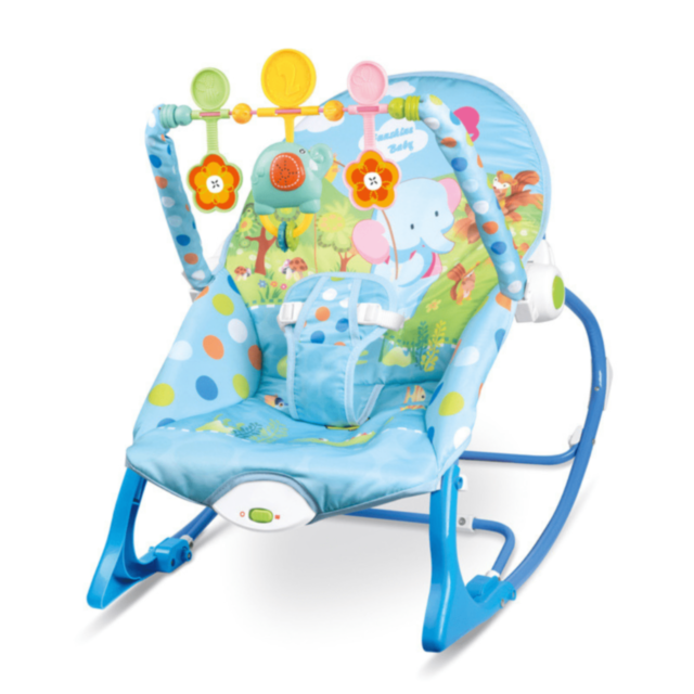 Balansoar pentru Bebeluși cu Vibrații și Jucării – Model Muzical Reglabil max.18kg