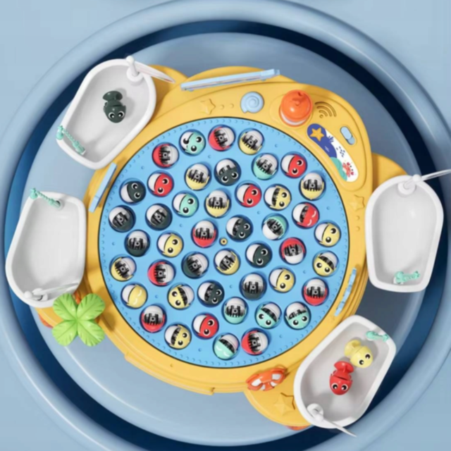 Joc de Pescuit Electric cu Platformă Rotativă - Distracție Interactivă pentru Copii