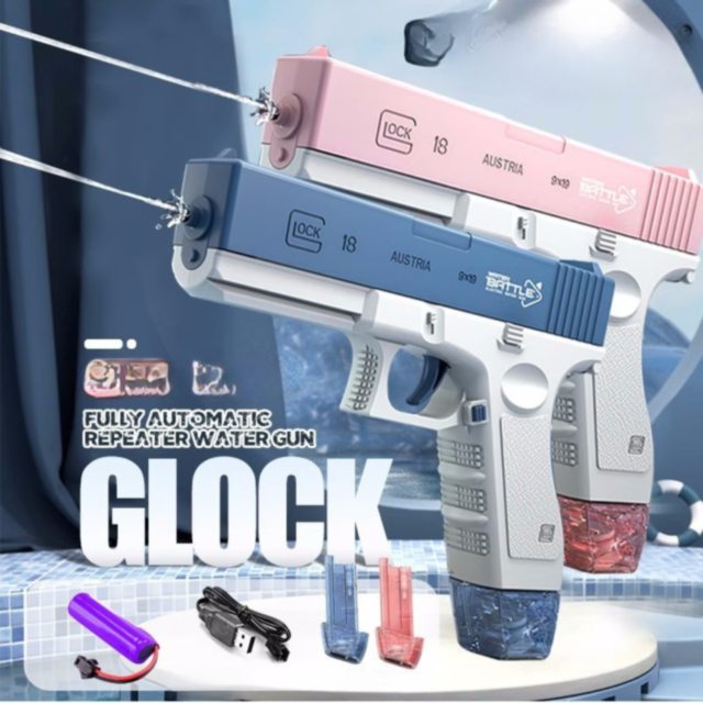 Pistol Electric cu Apă Reîncărcabil (roșu)