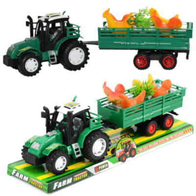 Tractor cu Remorcă și Animale pentru Copii | image