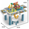 Masă de Construcție cu 186 Piese și Scaun