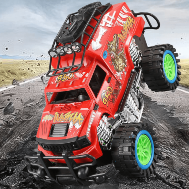 Monster Truck Inerțial Dino cu Roți Mari Off-Road (culoare aleatorie) 