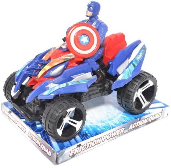Mașina ATV Căpitanul America cu Fricțiune