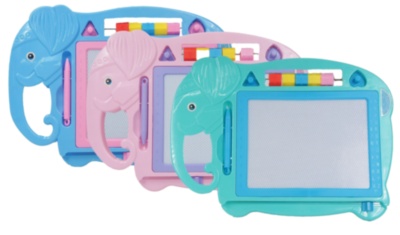 Tabla Magnetică de Scris și Desenat cu 2 Ștampiluțe și Numărătoare, 34cm | image