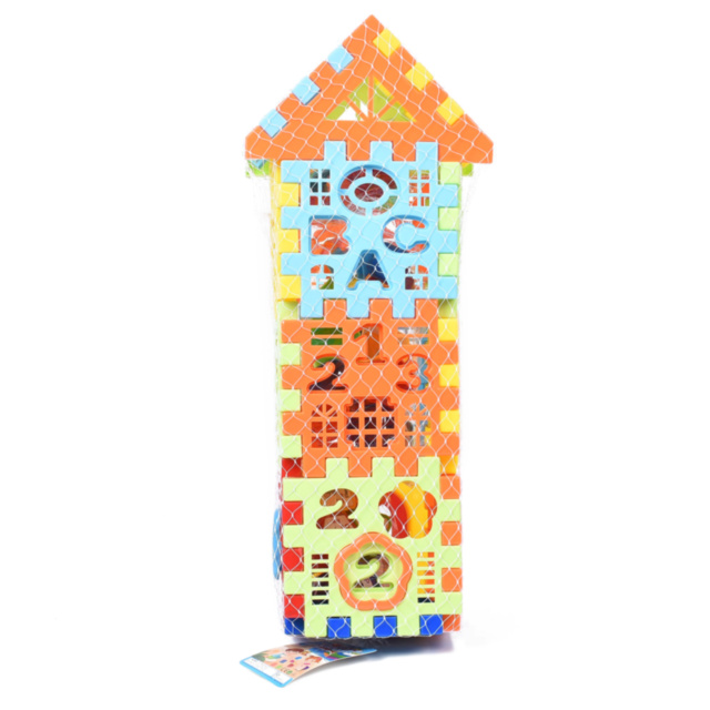 Căsuța cu Stivuitor de Cifre și Forme Geometrice, 49 detalii 