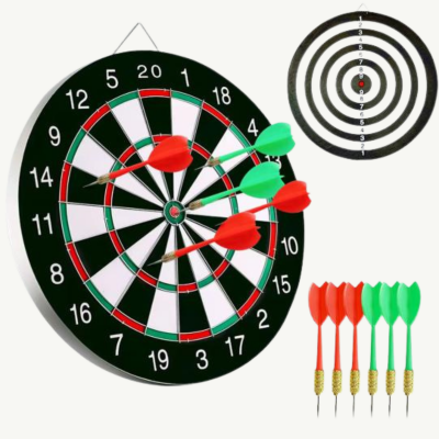 Tablă de Darts Dublă cu 6 Săgeți - Distracție și Competiție | image