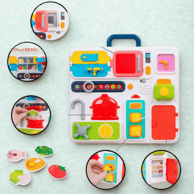 Tablă Interactivă Multifuncțională cu Sunete și Lumini – Stil Bucătărie