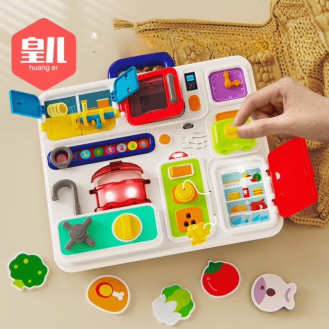 Tablă Interactivă Multifuncțională cu Sunete și Lumini – Stil Bucătărie