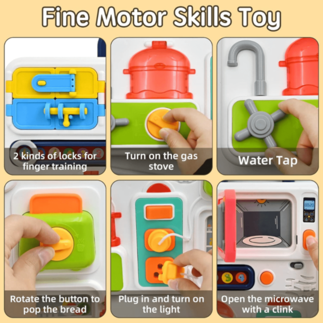 Tablă Interactivă Multifuncțională cu Sunete și Lumini – Stil Bucătărie