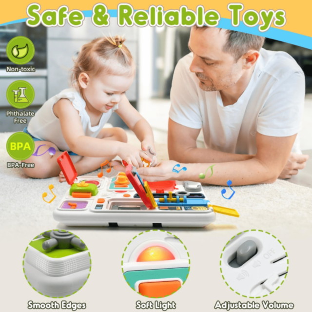 Tablă Interactivă Multifuncțională cu Sunete și Lumini – Stil Bucătărie