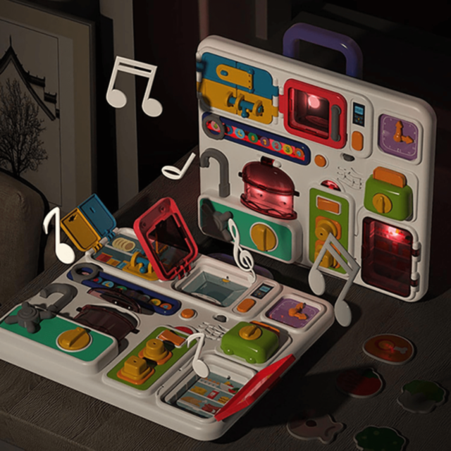 Tablă Interactivă Multifuncțională cu Sunete și Lumini – Stil Bucătărie