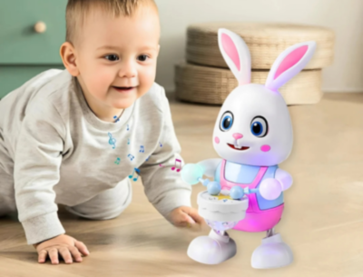 Iepuraș Interactiv cu Tobe, Muzică și Lumină | image