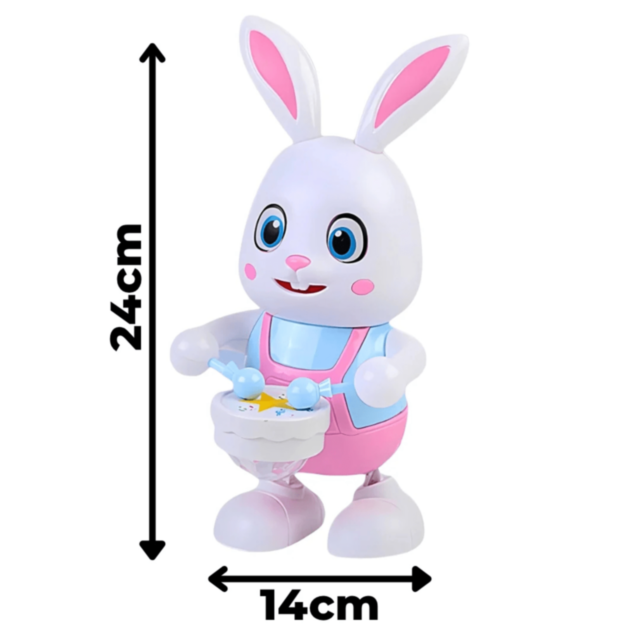 Iepuraș Interactiv cu Tobe, Muzică și Lumină