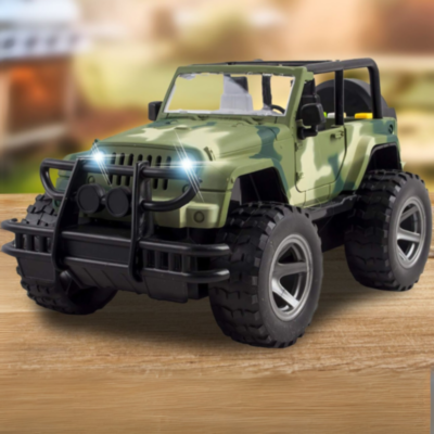 Mașină de Jucărie Jeep Off-Road Militar 1:16 cu Sunete, Lumini și Uși Mobile  | image