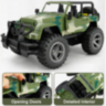 Mașină de Jucărie Jeep Off-Road Militar 1:16 cu Sunete, Lumini și Uși Mobile 