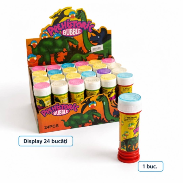 Tub pentru baloane de săpun cu dinozauri și labirint, set 24buc, pret 1buc