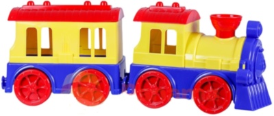 Trenuleț Mare cu Vagon de Pasageri, 42cm | image