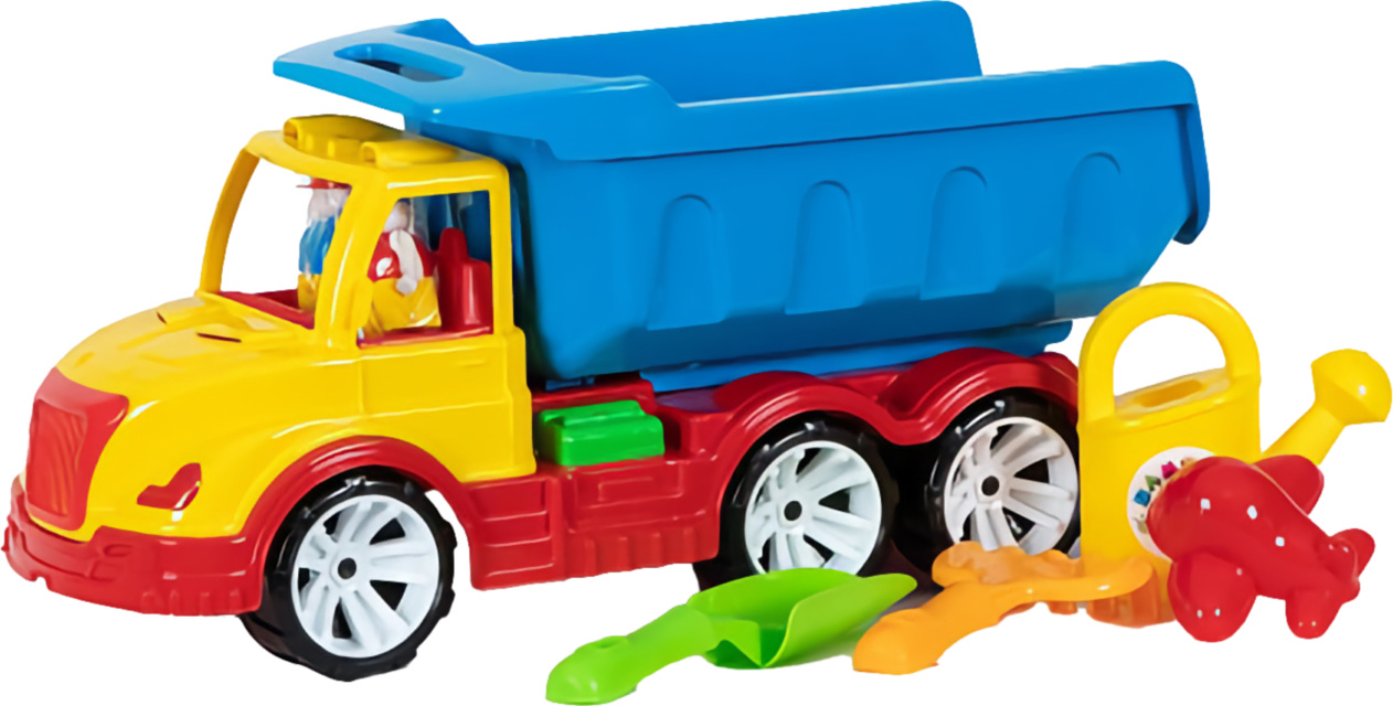Camion cu 4 Accesorii de Nisip, 54cm
