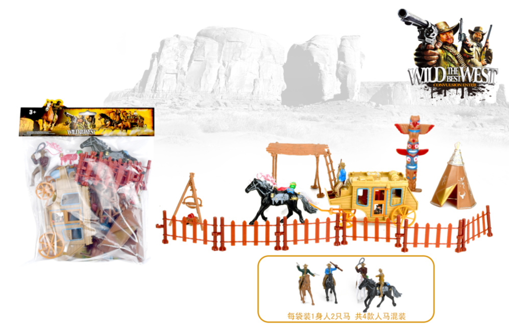 Set de Joc Western cu Figurine și Accesorii