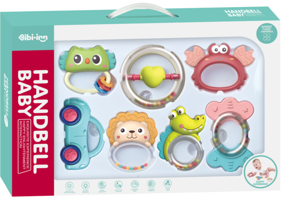 Набор 7 Погремушек Разноцветных