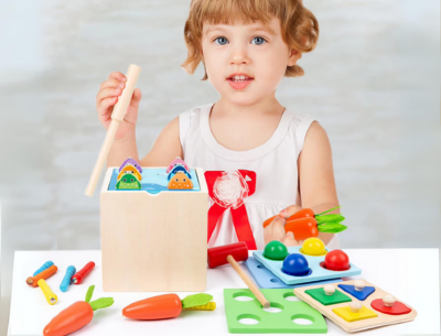 Set educativ din lemn - Activități interactive pentru copii | image