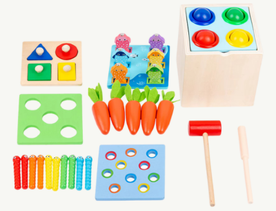 Set educativ din lemn - Activități interactive pentru copii | image