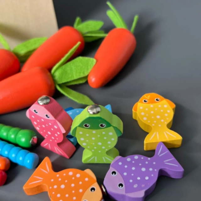 Set educativ din lemn - Activități interactive pentru copii