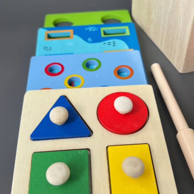 Set educativ din lemn - Activități interactive pentru copii