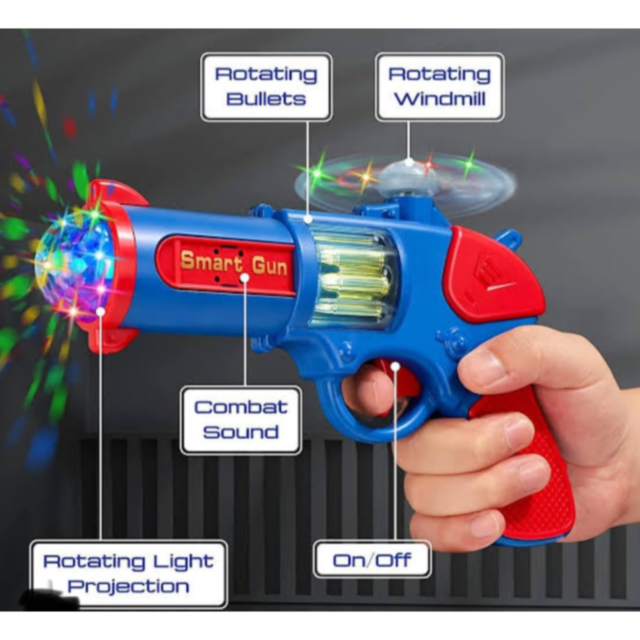 Pistol Smart Gun cu lumini și muzică