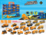 Set Vehicule de Construcții cu Cutie de Depozitare – 20 Mașini Die-Cast