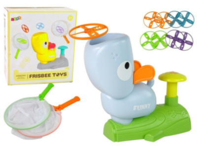 Cățel Lansator cu Discuri Zburătoare și Plase (culoare aleatorie) | image