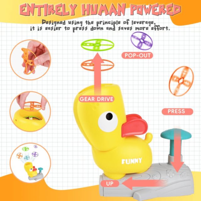 Cățel Lansator cu Discuri Zburătoare și Plase (culoare aleatorie)