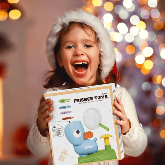 Cățel Lansator cu Discuri Zburătoare și Plase (culoare aleatorie)