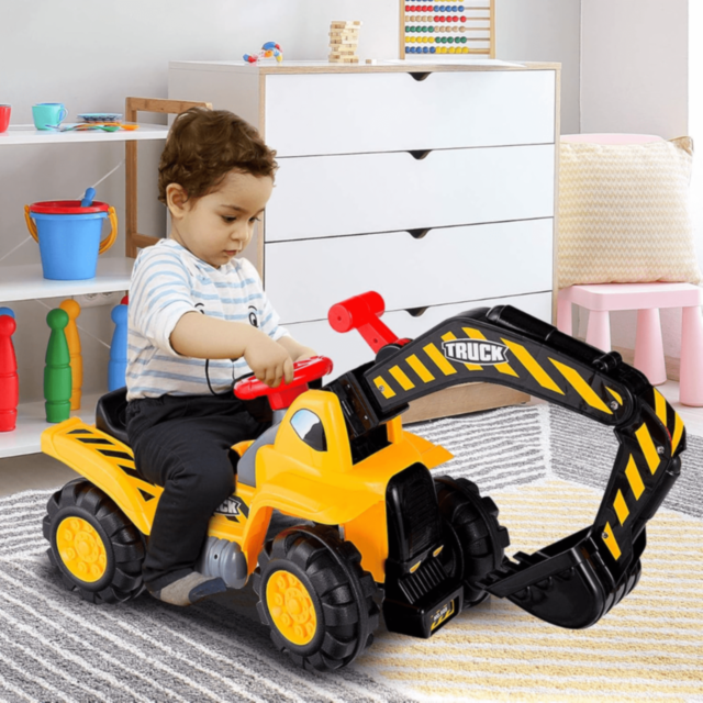 Excavator Ride-On cu Lopată Mobilă 