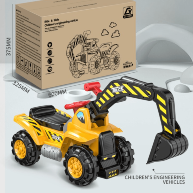 Excavator Ride-On cu Lopată Mobilă 