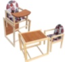 Scaun de Masă de Lemn 2 în 1