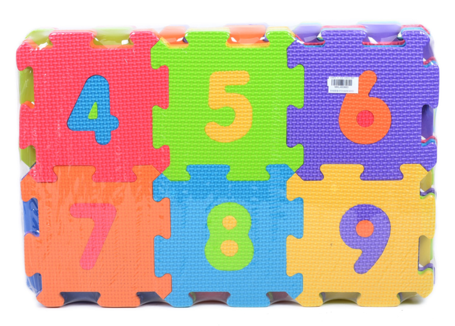 Covoraș Puzzle din Burete cu Litere și Cifre, 36 Plăci, 280 X 190 cm 