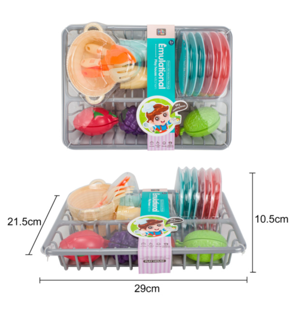 Set de Tacâmuri cu Uscător și Fructe, 21 Obiecte