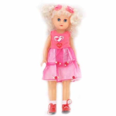 Păpușică Muzicală cu Cercei Luminoși, 38сm  | image