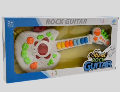 Chitară Rock Muzicală cu Lumini și Sunete pentru Copii | image