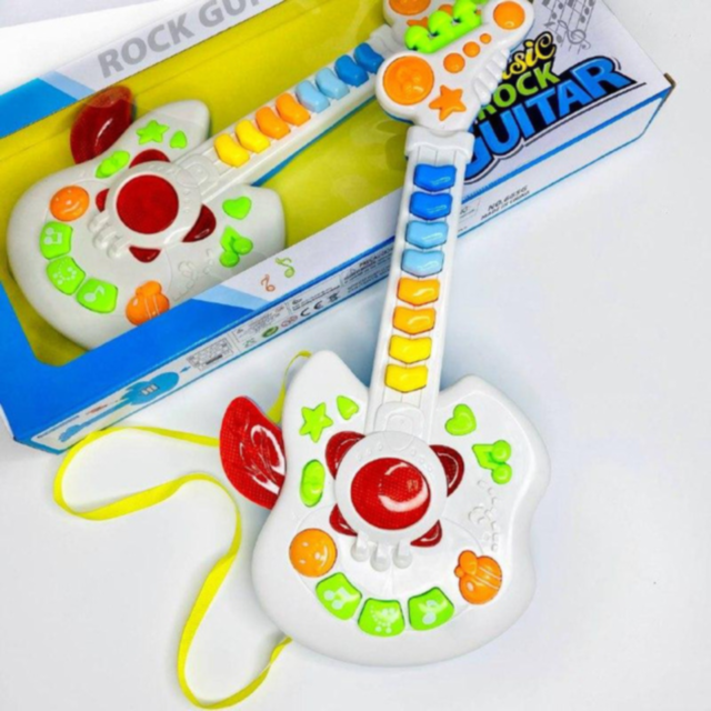 Chitară Rock Muzicală cu Lumini și Sunete pentru Copii