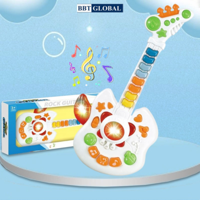 Chitară Rock Muzicală cu Lumini și Sunete pentru Copii
