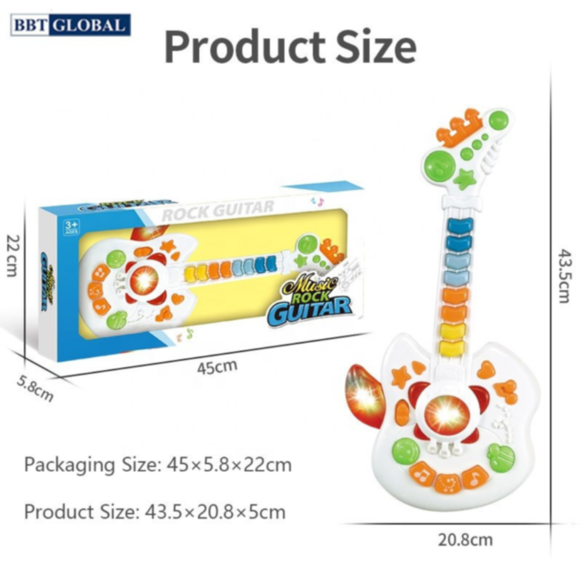 Chitară Rock Muzicală cu Lumini și Sunete pentru Copii