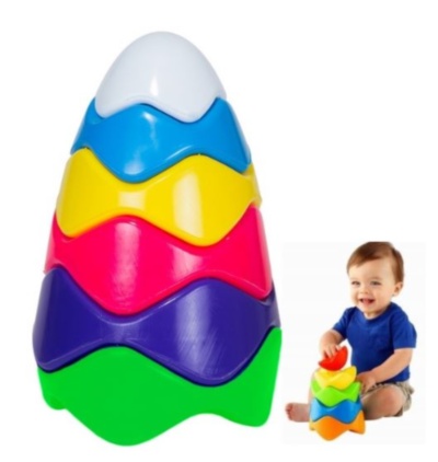 Piramida Multicoloră, 22cm  | image